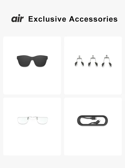 XReal Air 2 Pro-メガネ用の超スマートアクセサリー,1.2mデータ  