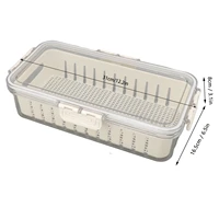Réfrigérateur hermétique pour la cuisine et la salle à manger, stockage des aliments frais, BEAUCOUP l'horloge, multifonctionnel, réfrigérateur avec intérieur de proximité, bac à légumes 6