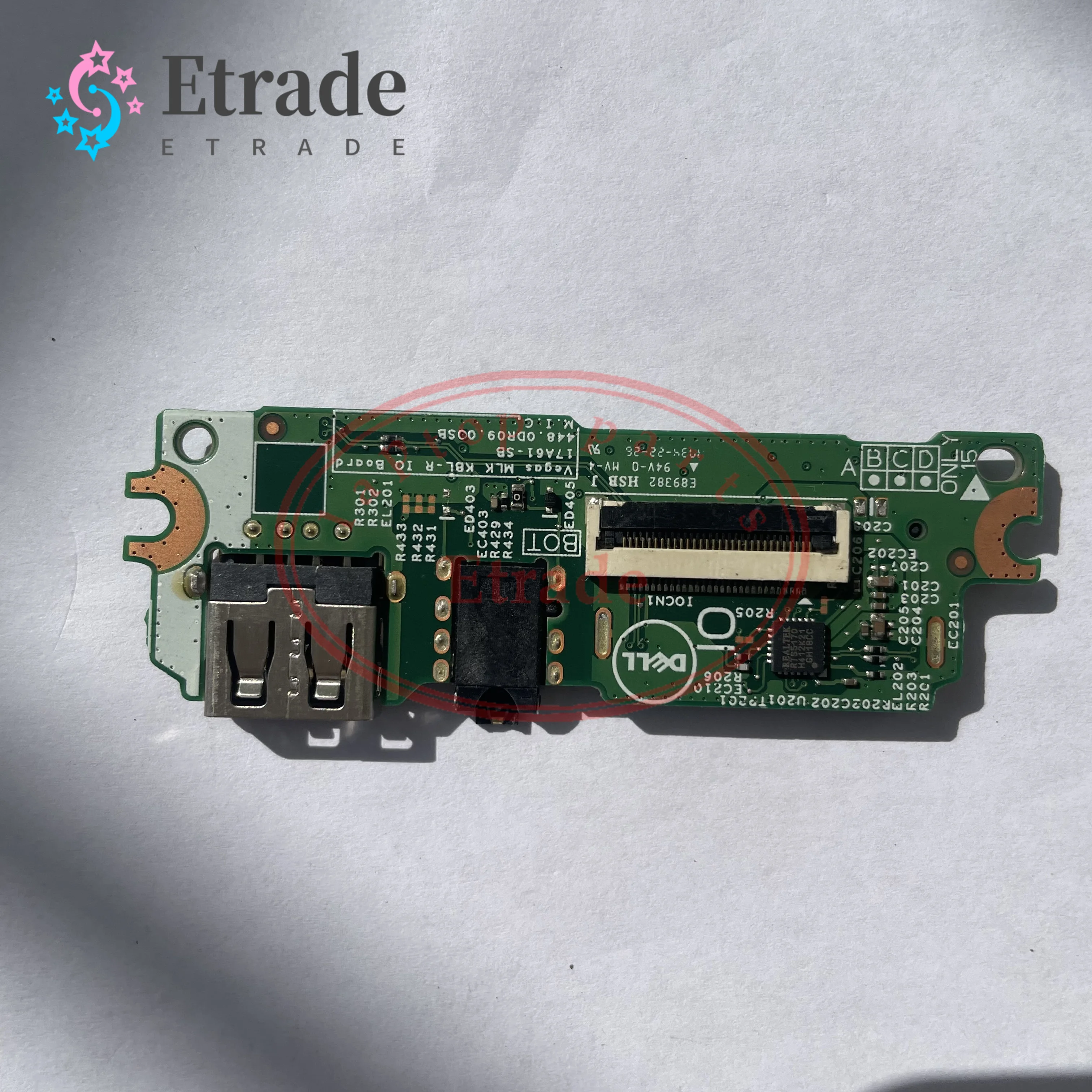 

95 New Original For Dell Inspiron 15 3565 3567 3573 3576 USB Audio Card Reader Board 448.0DR09.00SB