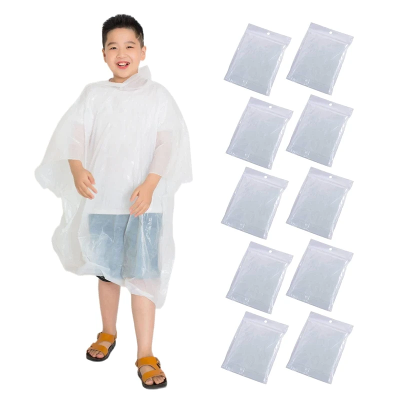 historisch onderpand verdund Draagbare Wegwerp Regen Poncho Voor Kinderen, 10 Pack Lichtgewicht Clear  Outdoor Activiteiten Regenjas Voor 6 14 Jongens En Meisjes| | - AliExpress