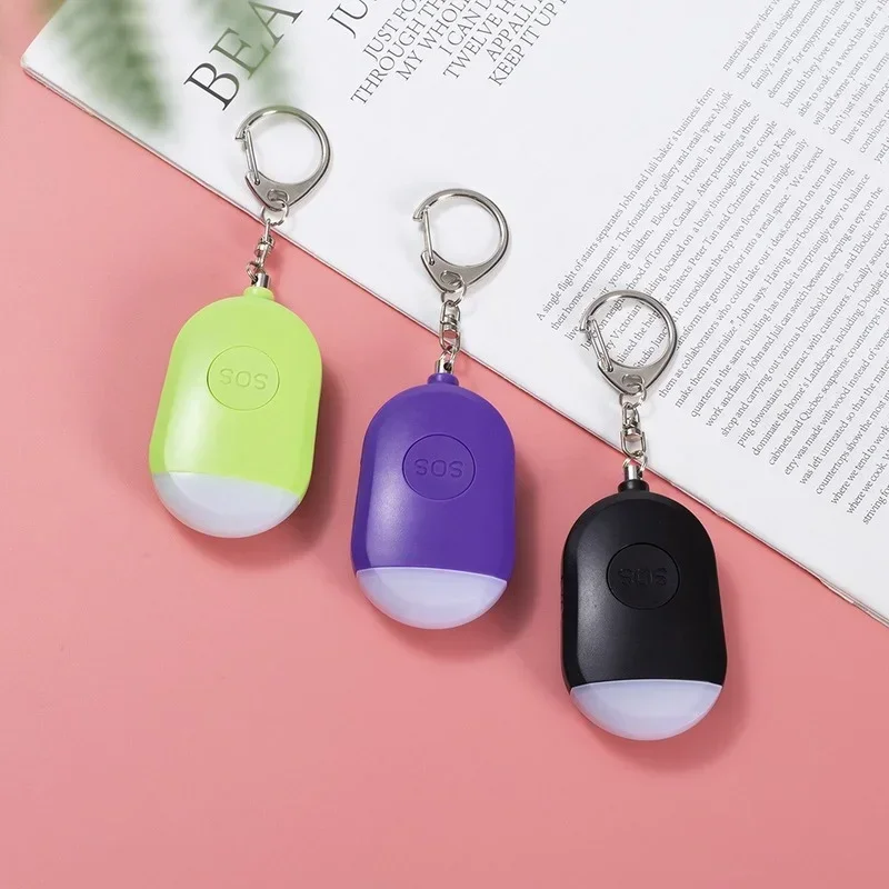 자기 방어 경보 개인 방어 사이렌, 여성 및 어린이용 공격 방지 보안, 시끄러운 경고 공격 경보, 130db