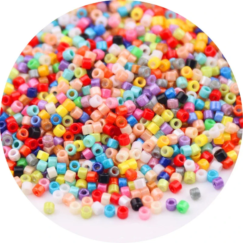Japanese Opaque Metallic Color Glass Stone Beads 1.6mm 10g 11/0 Uniform Loose Spacer Seed Beads for Jewelry Making DIY Sewing