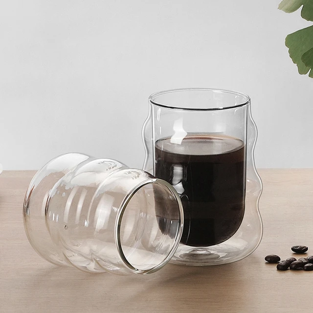 1pcs Nespresso Double Wall Coffee Glass Mug Cup After Tea Drinking Cup 85ml  150ml 350ml - AliExpress