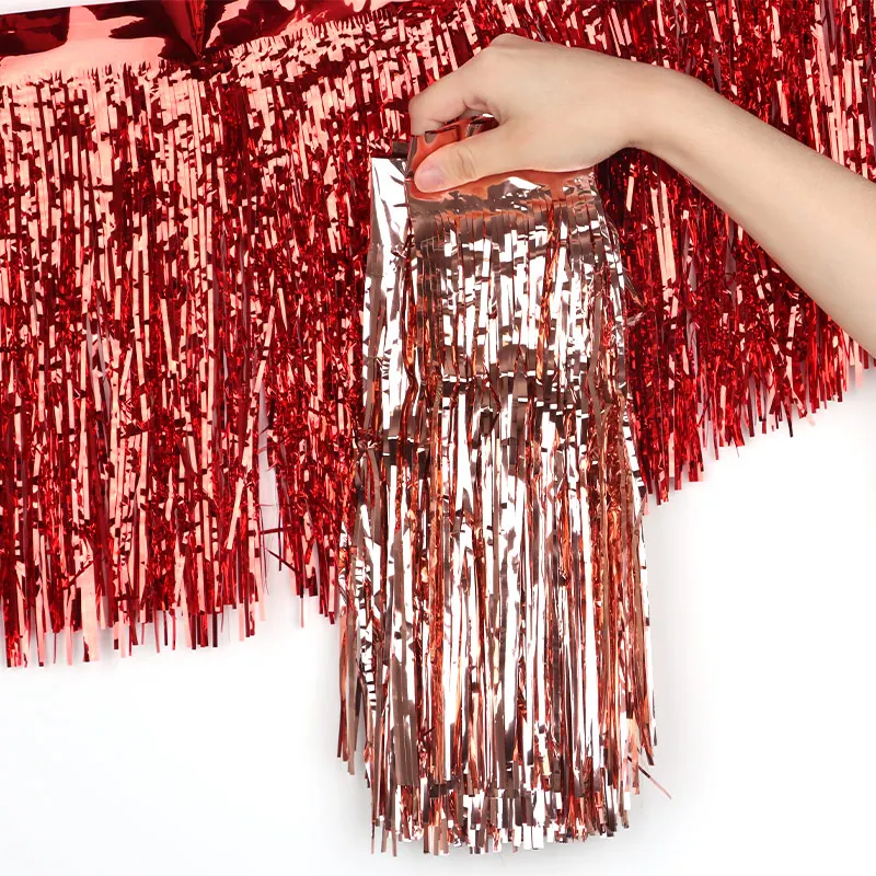 (3M/roll)Width 29.6Cm Rainsilk Flag Party Atmosphere Decoration Festival Celebration Floral Design Diy Cheerleading Team