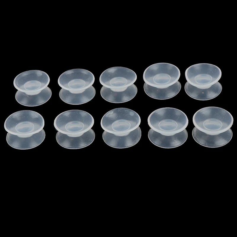 Double Sided Suction Cup Sucker Pad 10Pcs For Glass Plastic Clear Sucker Holder