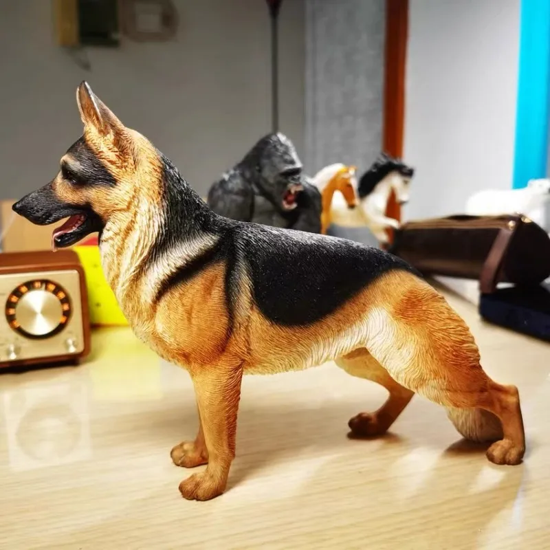 Colors 1/6 Scale Simulation German Shepherd Dog Police Dog Resin