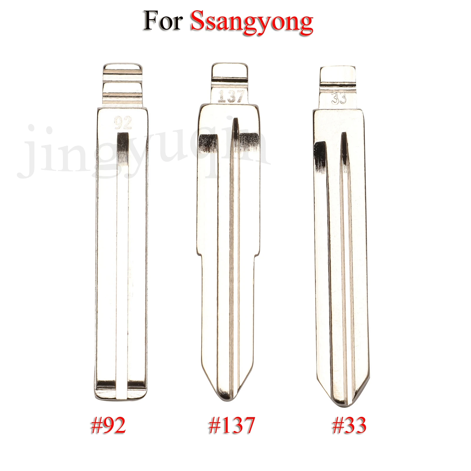 

Jingyuqin складной Автомобильный ключ для Ssangyong Korando, новый Actyon C200 S170 Kyron KD #33 #92 #137, необработанный ключ, пустая Замена