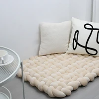 70X80CM Infant Playing Climbing Mat Photo Props Blanket Cushion Baby Knot Braid Bumper Blanket Braid Mat Decoration For Home