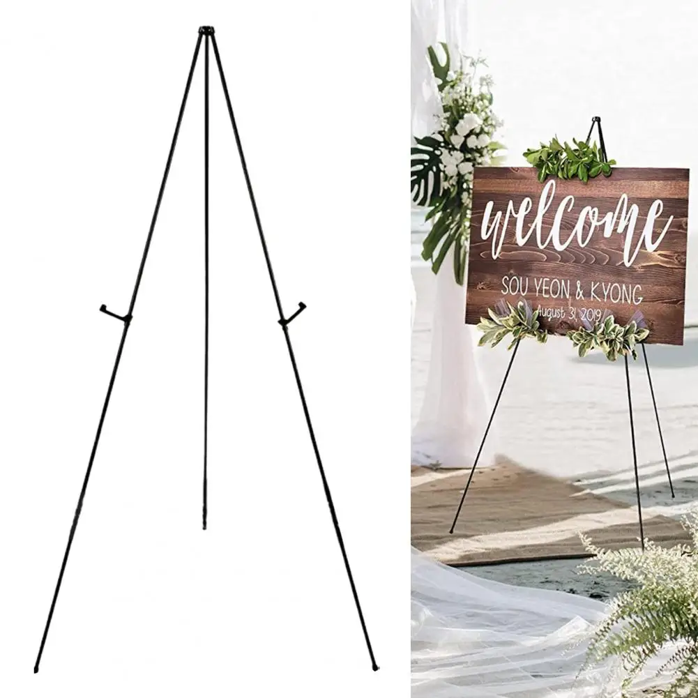 Easy Storage Art Easel with Clip Wedding Sign Solid Metal Display Stand White Easel Stand School Use sketch easel