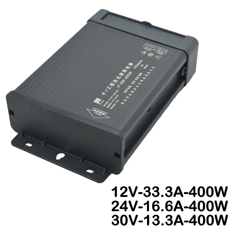 

12V 24V 30V Rainproof Switching Power Supply 400W Double Tube Positive Excitation 33.3A 16.6A 13.3A Constant Voltage Driver