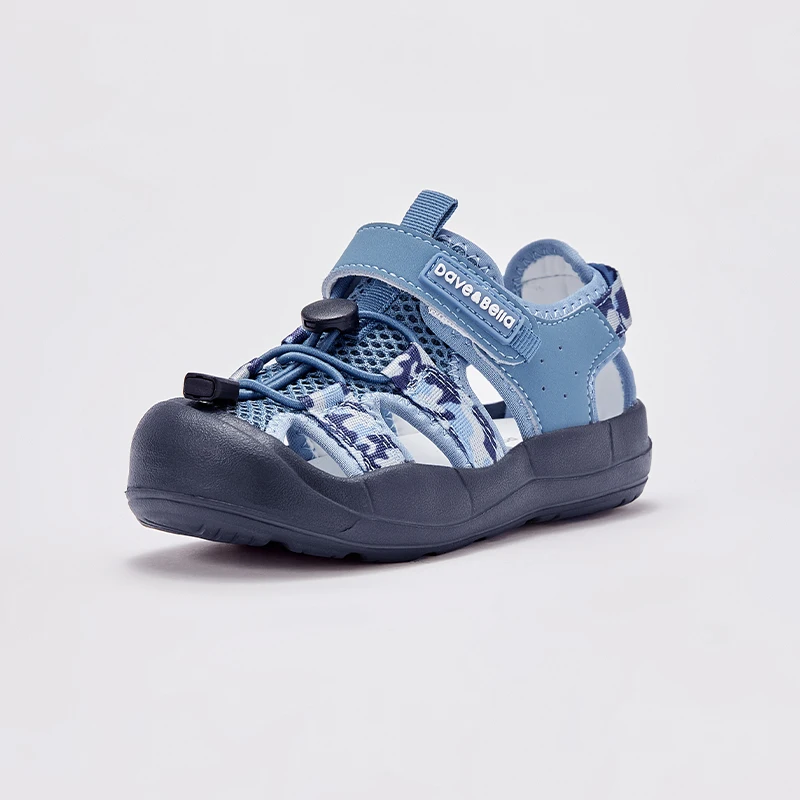 Dave Bella Children's Sports Sandals Mesh Breathable Hollow Head Boys Girls Casual Shoes Lightweight Kids Shoes DB2240437