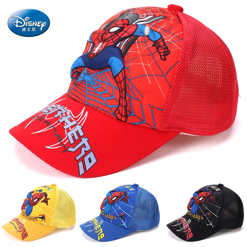 Marvel Spiderman Mesh Summer Baby Baseball Cap Fashion Kids Hat