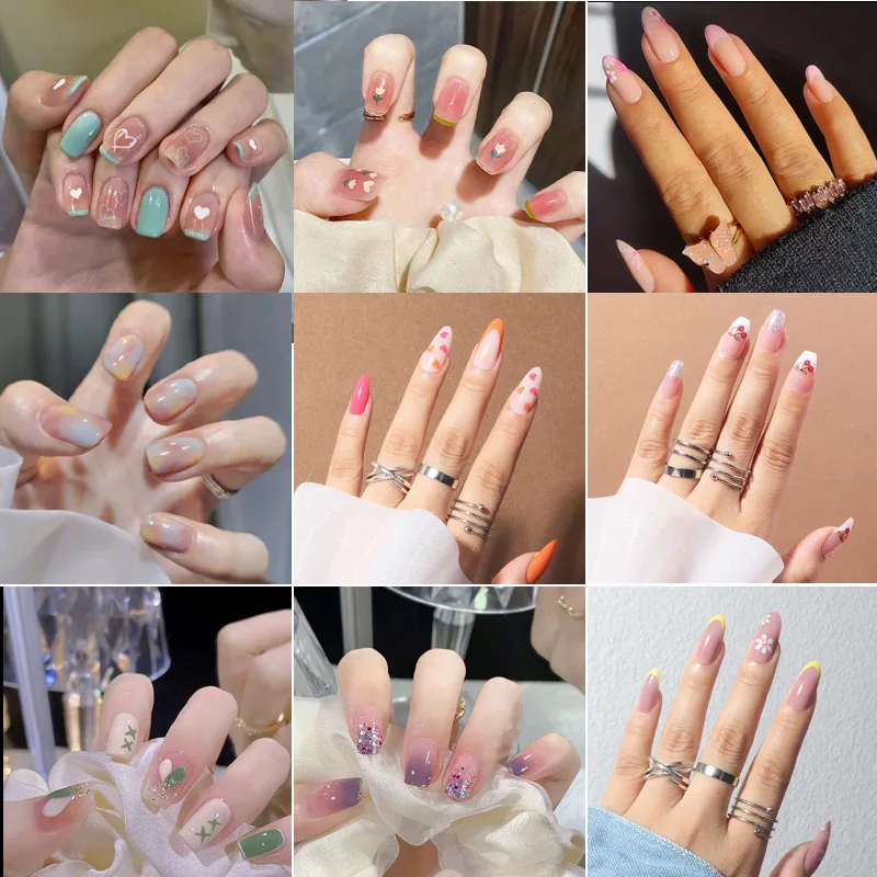 

24pcs European and American Fake nails Ballet pieces Coffin nail press on nails Detachable Artificial kawaii False Nails Tips Ar
