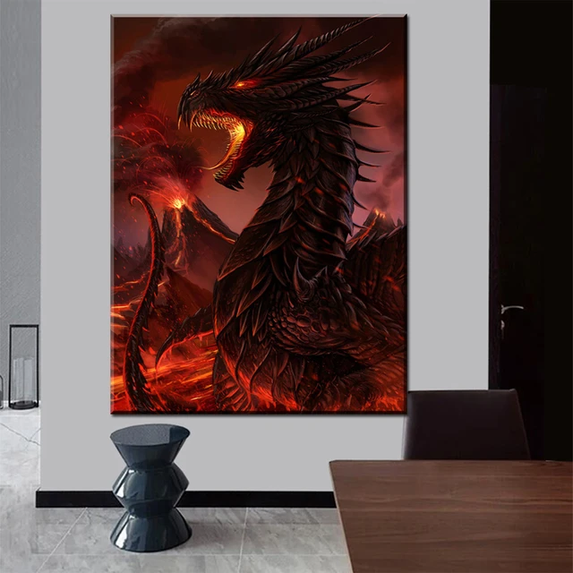 DIY 5D Diamond Painting Animal Dragon Cartoon Picture Full Diamond Art  Mosaic Embroidery Cross Stitch Kits Home Decor cuadros - AliExpress