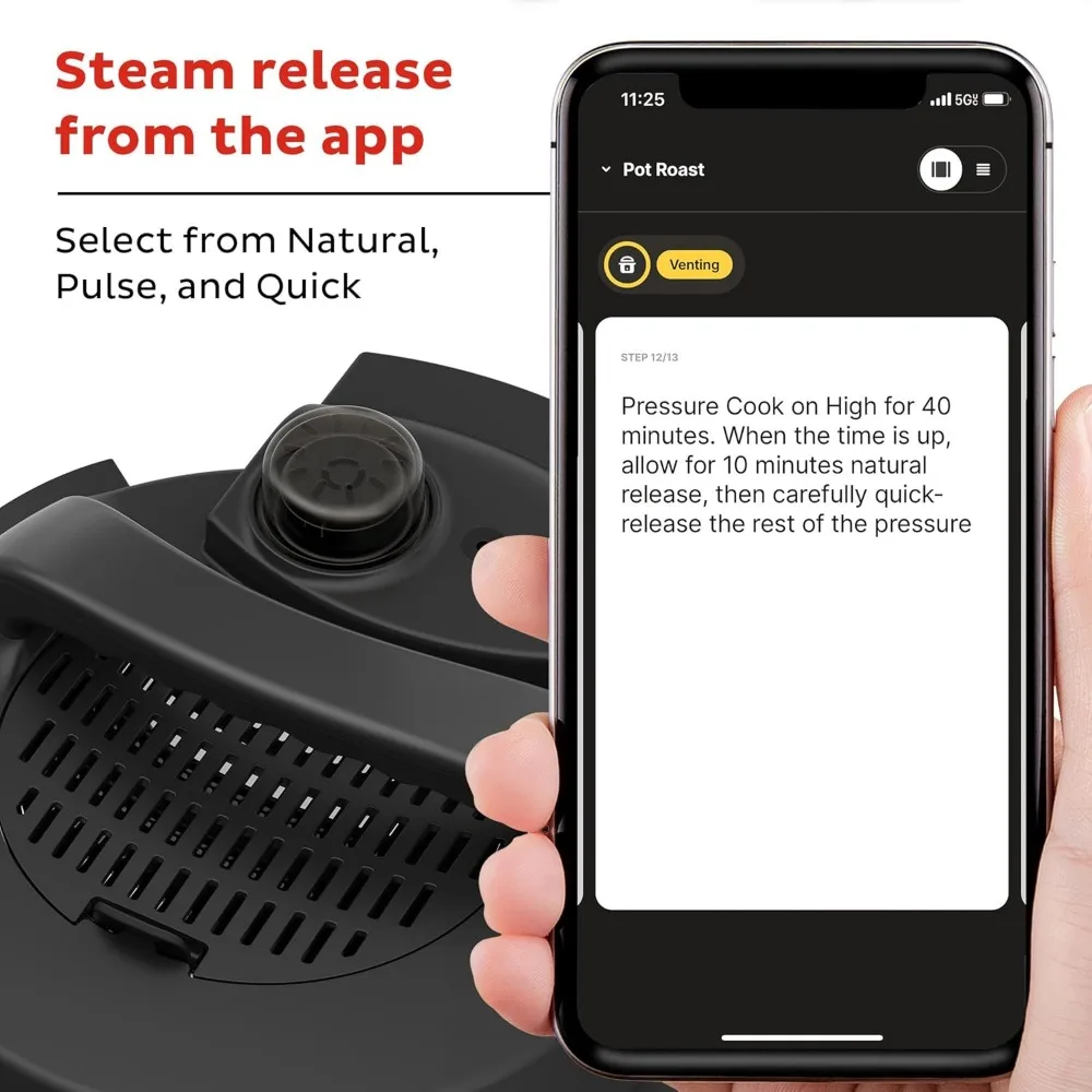 Pot Pro Plus Wi-Fi Smart 10-in-1, Pressure Cooker, Slow Cooker, Rice Cooker, Steamer, Sauté Pan, Yogurt Maker, Warmer 5