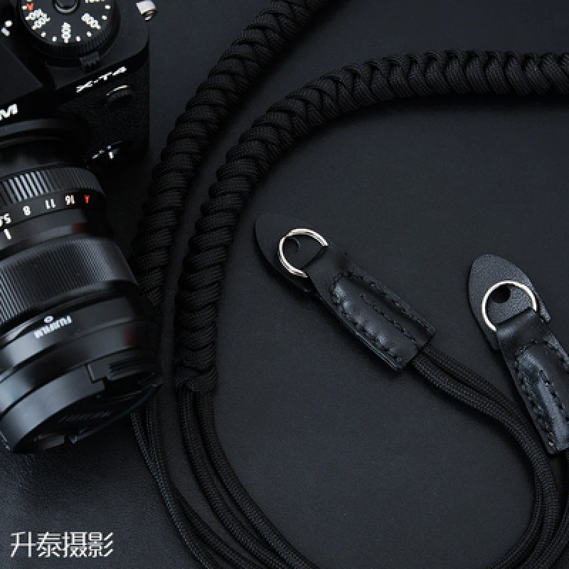 Per Digital Leica Canon Fuji Nikon Olympus Pentax Sony Dslr Tessuto A Mano Pu Nylon Corda Fotocamera Tracolla Tracolla Cintura Mirrorless