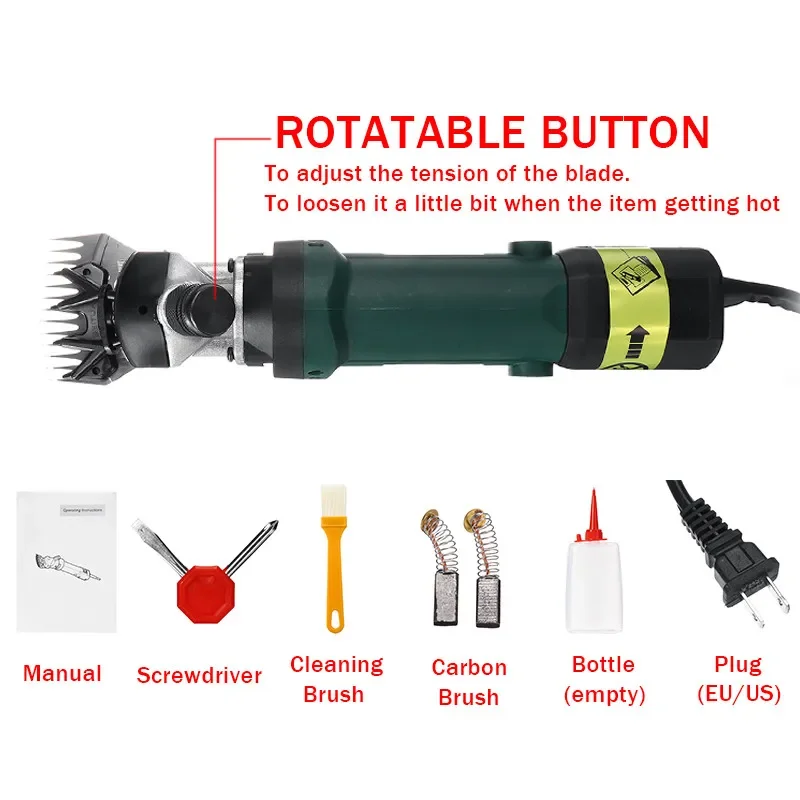 2000W 6 speed 13 teeth Electric Sheep Pet Hair Clipper Shearing Kit Shear Wool Cut Goat Pet Animal Shearing Supplies Farm Cut 4