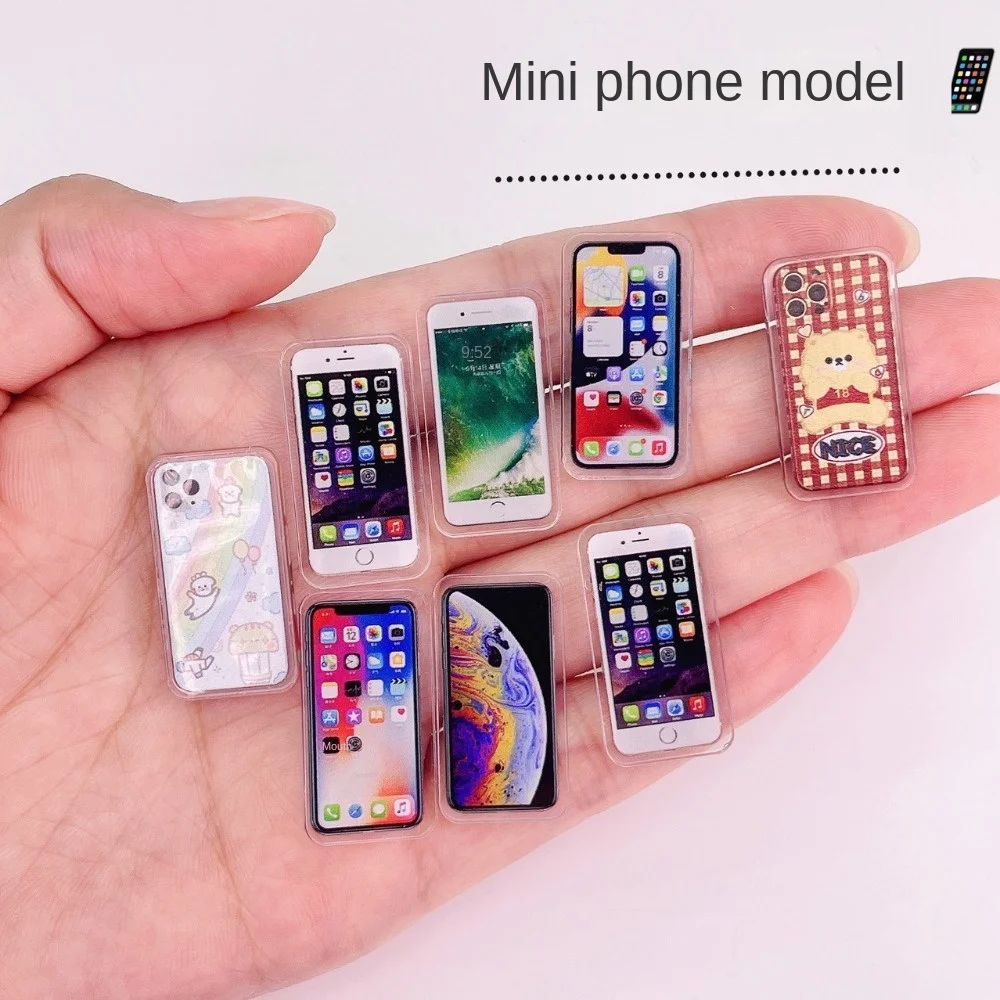 1:12 Miniature Items Doll House Miniature Things Miniatures for Dollhouse Accessories for Women Mobile Phone Doll Houses