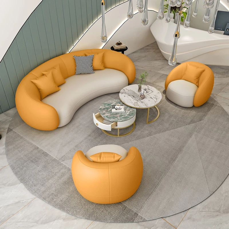 

XK Nordic Fabric Sofa Beauty Salon Reception Creative Small Apartment Simple Modern Living Room
