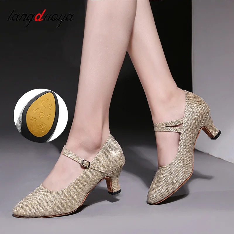 Ballroom Dancing Shoes For Women Latin Dance Shoes Lady Closed Toe