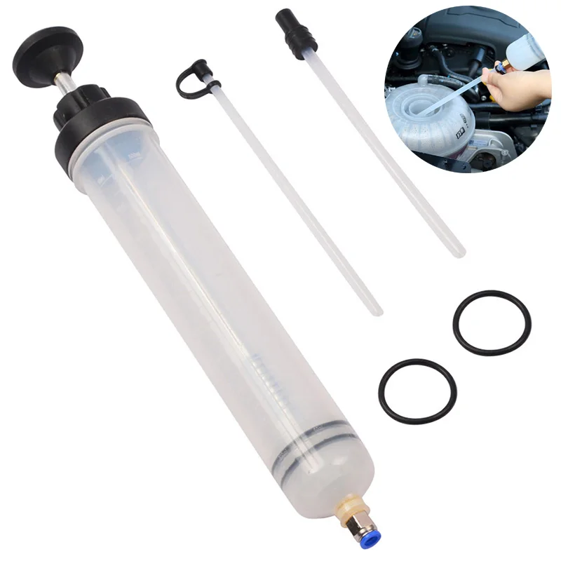 Car Brake Oil Fluid Extractor Auto Oil Change Syringe with Hose Manual