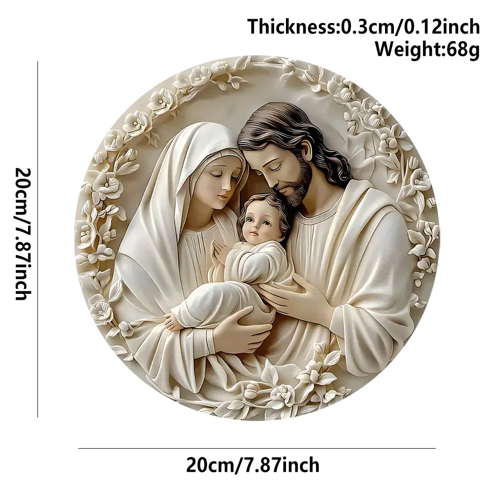 Wooden Nativity Scene Ornament 3