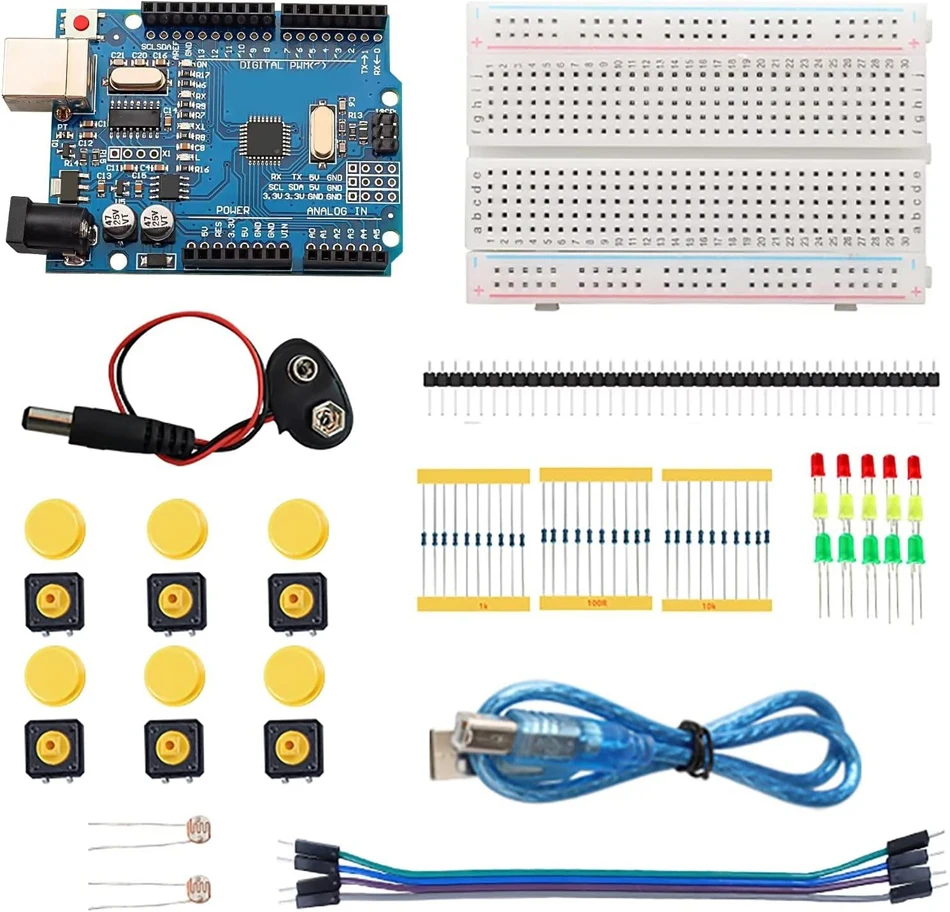 DIY-Electronic-Starter-Kit-for-UNO-R3-Arduino-Circuit-Board-Electronics ...