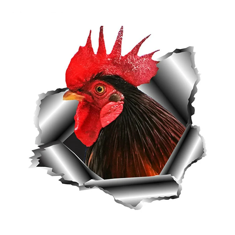 

Car Sticker 3D Rooster Windshield Bumper Motorcycle Helmet Automobiles Vinyl Decal High Quality KK Vinyl Cover Scratches PVC