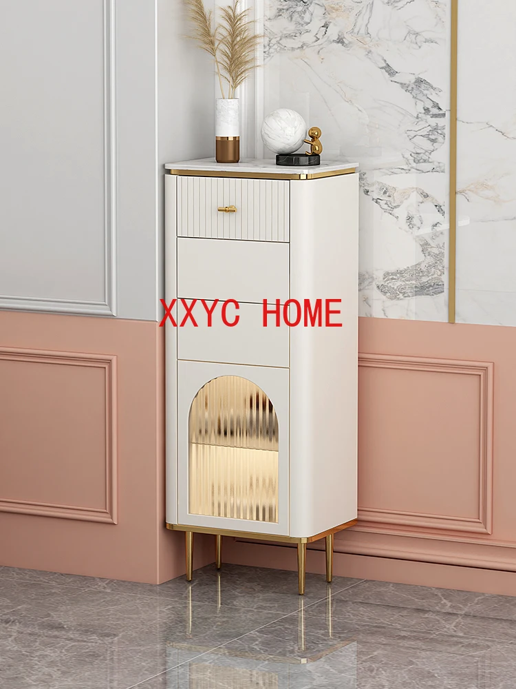 

Light Luxury Locker Bedroom Bedside Three Four Five Chest of Drawers Narrow