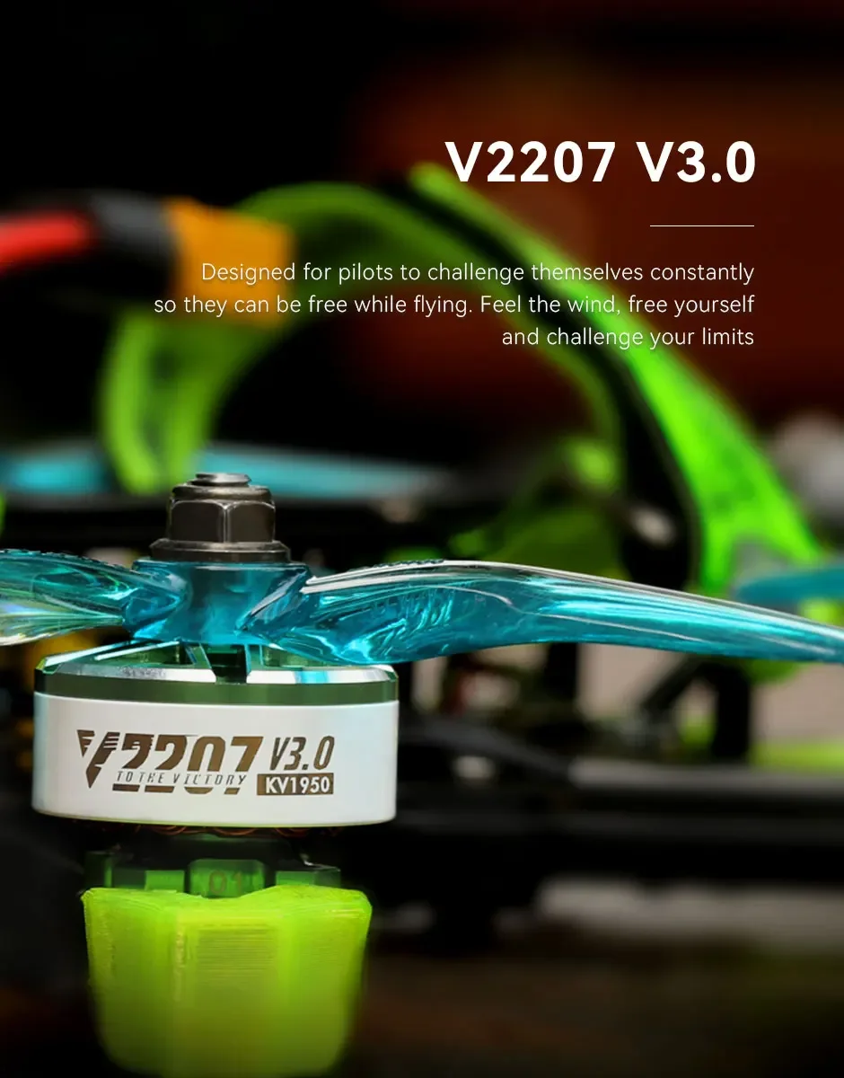 Moteur FPV 2207/2306 V3 1750-2550KV pour Drone RC