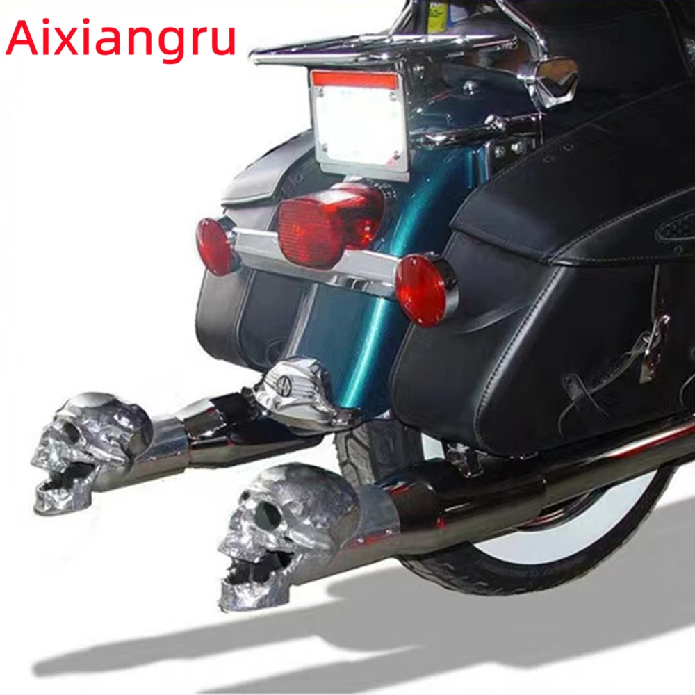 

Motorcycle Exhaust Pipe Decoration,Halloween Skull Creative Car Escape Pipe Decoration