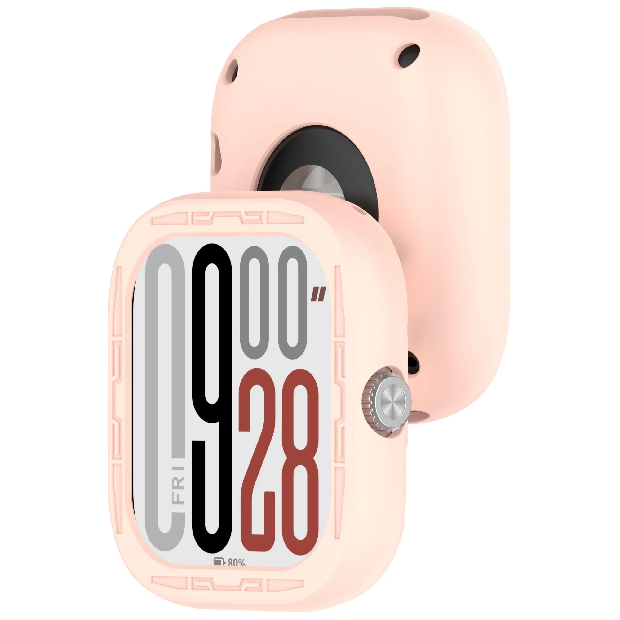 Silicone Sport Watch Cover - Soft Protective Shell with Shockproof Screen Guard