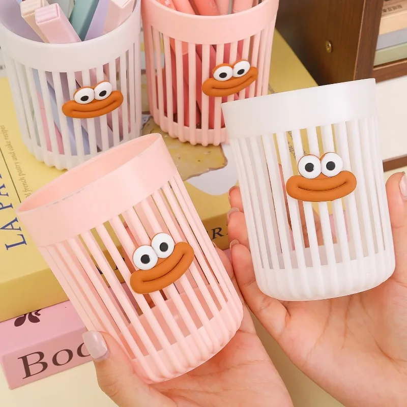 Makeup Brush Holder, High-End Vanity Organizer for Cosmetics & Stationery, Multi-Use Desktop Storage Box for Home & Office