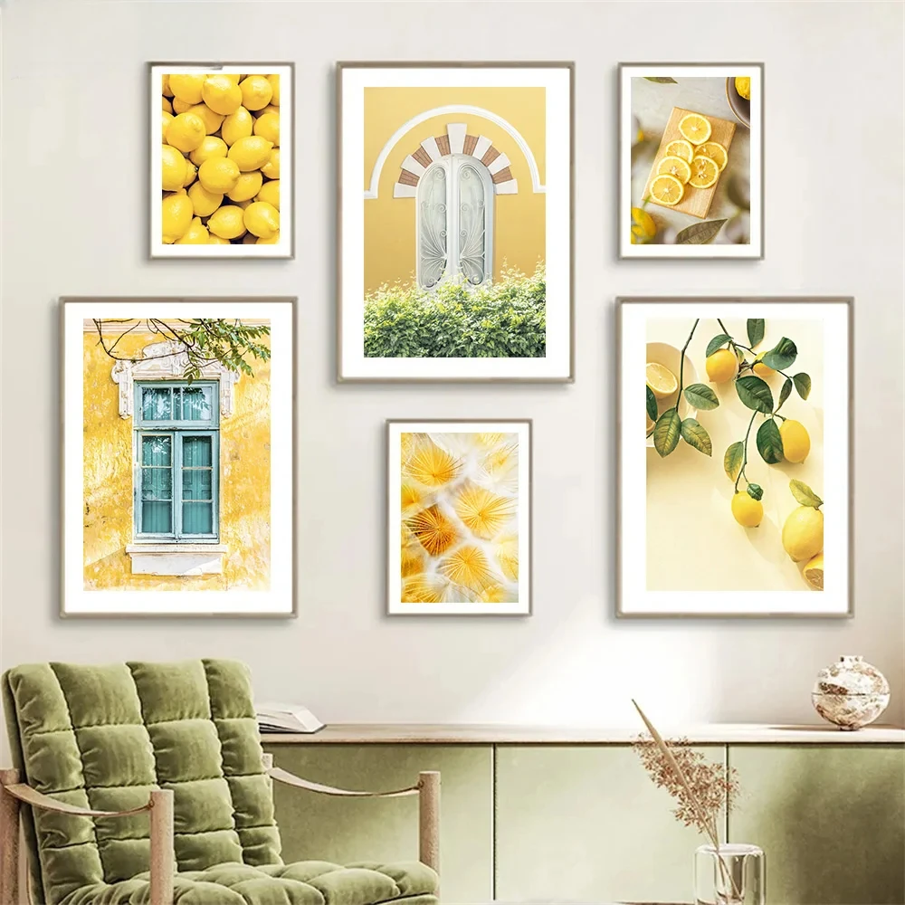 

Spring Sunflower Windmill Farmhouse Rural Plant Flower Wall Art Canvas Painting, Yellow Poster Picture Perfect Living Room Decor