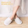 5-100Pairs Disposable Travel Hotel Slippers White Towelling Closed Toe Spa Shoes Bathroom Sets Washroom Shower Bath Accessories 5