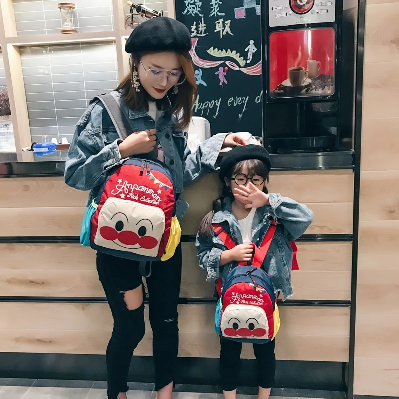 

2022 Large-capacity Tote Bag Anpanman Students School Bag Production and Collect Bags Kindergarten Book Bags