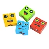 Kids Emotion Change Blocks Face Changing Expression Panel Parent Child Interactive Games Montessori Educational Toys Girls Boys 4