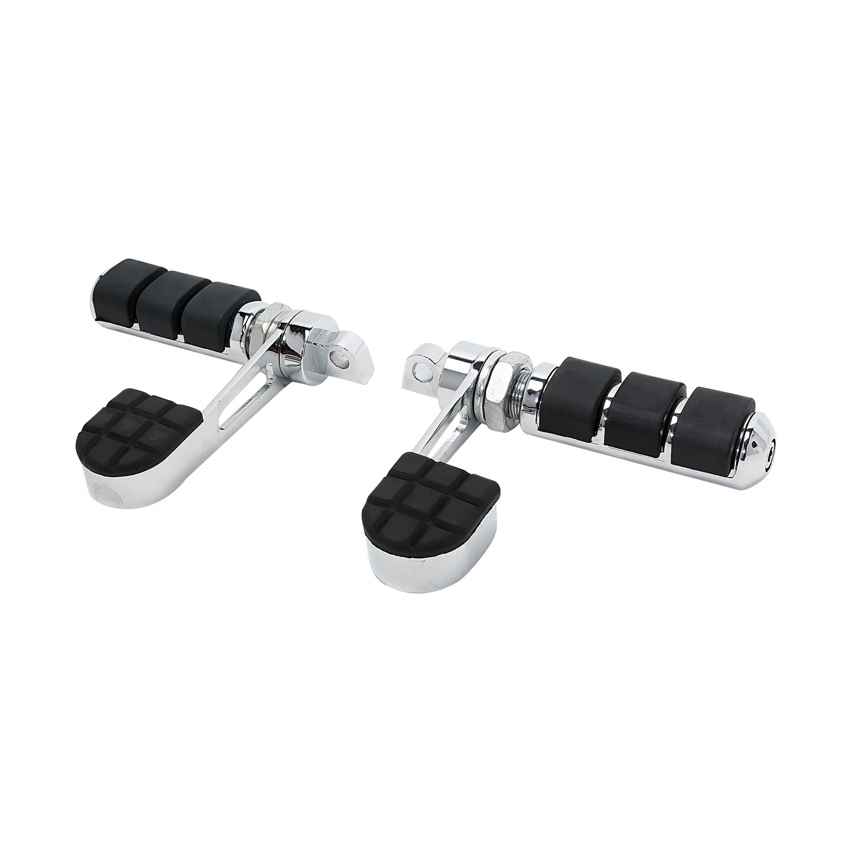 XMT-MOTO Black Right & Left Footrest Foot Pegs For Harley Part Male Mount-Style 