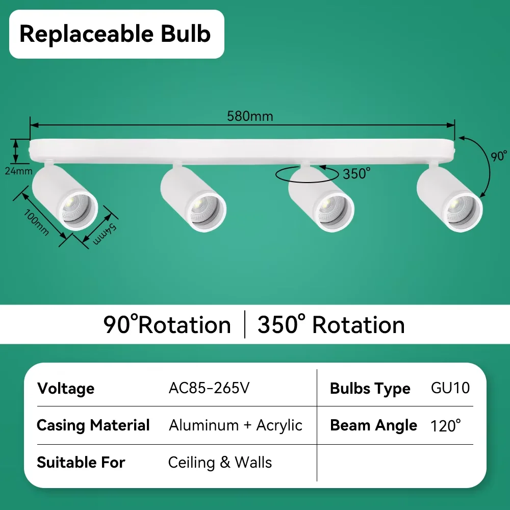 LED Ceiling Spotlight for Indoor Home Decor and Kitchen Lighting