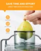 Juicer with 800W Motor, GDOR Juicer Machine with 3” Feed Chute, Dual Speeds Juice Maker for Fruits and Veggies, Anti-Drip 3