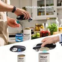 Cordless electric can opener, USB-C kitchen tool, with smooth cutting safety edge, stable grip handle, one-button automatic 5