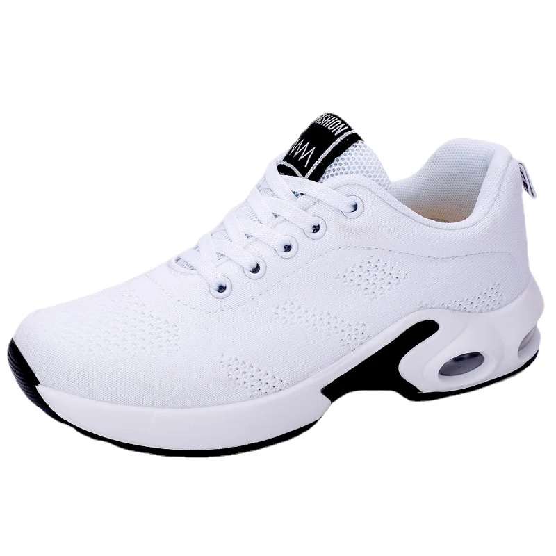 Women's Fashion Air Cushion Sports Running Flat Soft Bottom Sneaker Mesh Breathable Casual Shoes for Women zapatillas Mujer