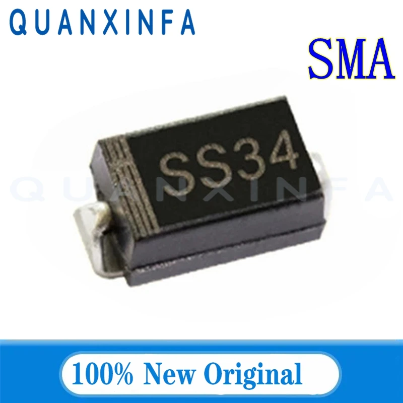 50PCS SS34 1N5822 SS14 SS12 SS16 SS22 SS24 SS26 SS28 SS36 SS54 SS56 1N5819 SMA Schottky diodes