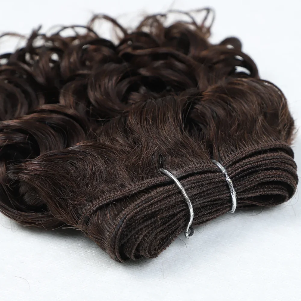2pcs Short Curly Hair Bundles Brazilian Hair Weave Bundles Human Extension Human Short Curly