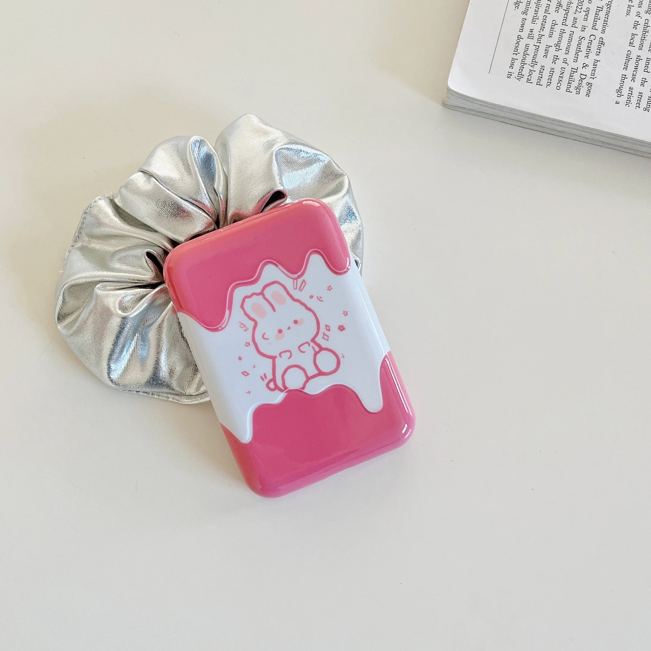 Pink Rabbit Cream Case for iPhone External Battery