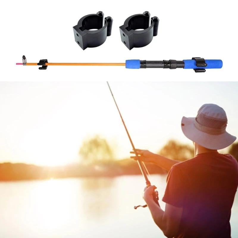 10 pcs Fishing Rod Holder Clip Replacement Fishing Poles Rod Holder Clips Billiards Pool Cue Clips Clamps Durable