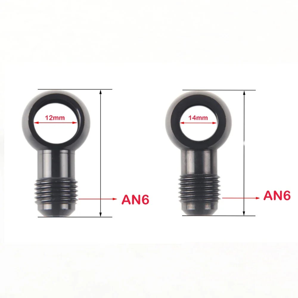 Bolt Hydraulic Clutch Screw M12 x 1.5 M14 x 1.5 Aluminum Banjo fitting Outlet Banjo male an4 an6 an8 Fitting Adapter 12mm 14mm hose end fitting adapter