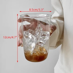 Elegant Transparent Glass Drinkware Collection - 420ml (1PCS)