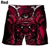Summer Japanese Tattoo Mask Pattern 3D Print Beach Shorts Men Women Casual Trunks Surfing Board Shorts Swimwear Kids Clothing 3