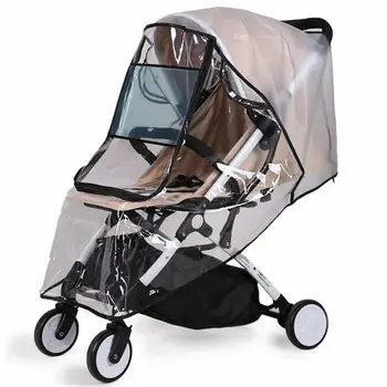 Universal Baby Stroller Rain Cover Windshield Rainproof Dust Cover Baby Stroller Accessories Cart Raincoat Weather Shields